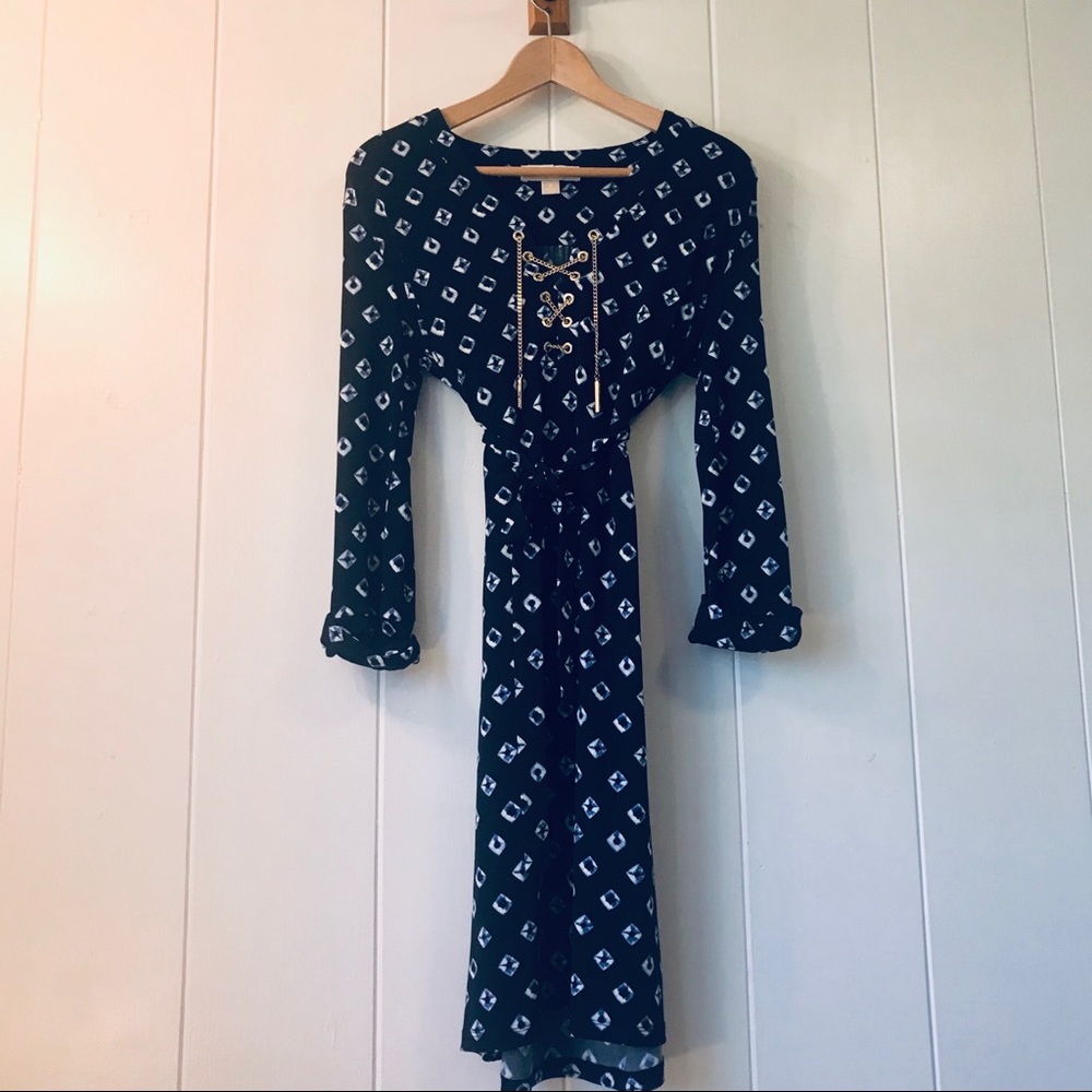 MICHAEL Michael Kors Shibori Chain Detailed Dress